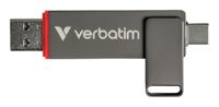 Verbatim Dual QuickStick USB-stick Retail 512 GB Zilver 32042 USB-C 3.2 Gen 1, USB-A 3.2 Gen 1 - thumbnail