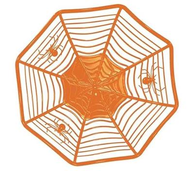 Spinnenweb Bakje Halloween Oranje