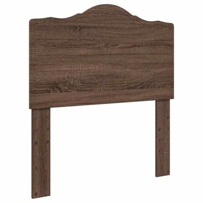 Bedframe met hoofdeinde Bruin Eiken 75 x 190 cm Bewerkt hout