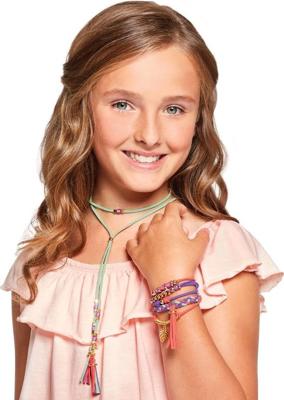 Make It Real suede armbandjes met bedeltjes maken set