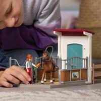 Schleich horse club paardenbox met hannah en cayenne 42710 - thumbnail