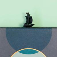 Moby Dick Boekenlegger - Zwart - thumbnail