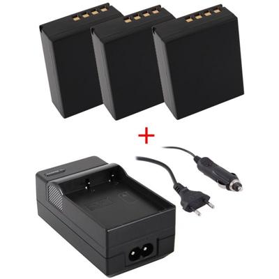3 x camera-accu's BLH-1 voor Olympus + oplader