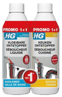 HG Vloeibare Badkamer + Keuken Ontstopper Promopack - thumbnail