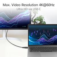 ACT USB 3.0 10Gbps 60W USB Type-C - USB Type-C (haaks verticaal)1m - thumbnail