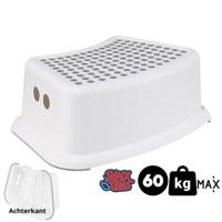 Synx Tools Kinderkrukje / Opstapje Wit Grijs - Keuken/badkamer krukjes/opstapjes - voor kinderen - Toilettrainer - thumbnail