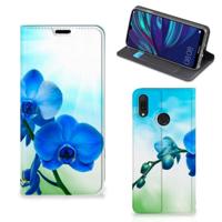 Huawei Y7 hoesje Y7 Pro (2019) Smart Cover Orchidee Blauw - Cadeau voor je Moeder - thumbnail