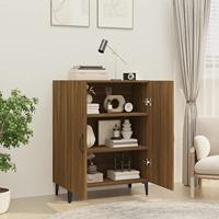 Dressoir 70x34x90 cm bewerkt hout bruineikenkleurig - thumbnail