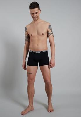 7-pak heren boxershorts Katoen - Lange pijp - Zwarte multipack heren onderbroeken