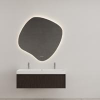 Badkamermeubel Gliss Design Timotheus 140 cm Charcoal (Keuze Wastafel) - thumbnail