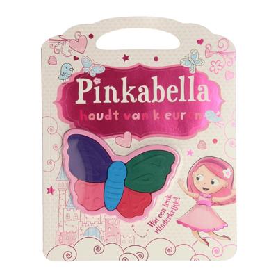 Wins Holland Pinkabella houdt van kleuren met vlindervormige waskrijtjes