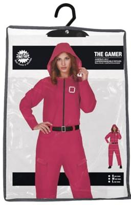 Squid Game Pak Rode Overall Dames - thumbnail