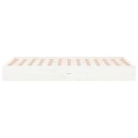 Bedframe massief hout wit 90x200 cm - thumbnail