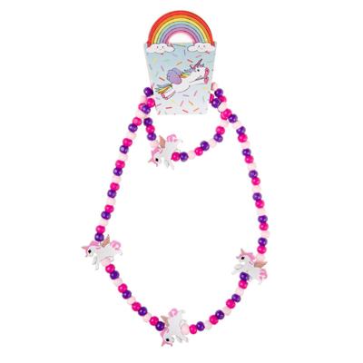 Duckiez Houten ketting en armband eenhoorn