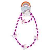 Duckiez Houten ketting en armband eenhoorn - thumbnail