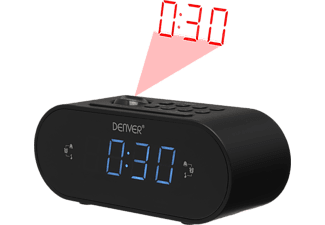 Enzo Denver Wekkerradio met projectie LED zwart - 8140220 Enzo Denver Wekkerradio met projectie LED zwart - 8140220