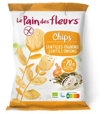 Chips met linzen en ui bio Chips met linzen en ui bio