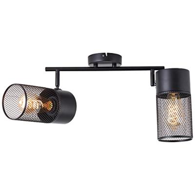 Brilliant Zwarte plafondlampKamolo 2x E27 - 99724/76