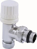 Riko Thermostaat radiator kraan haaks chroom - thumbnail