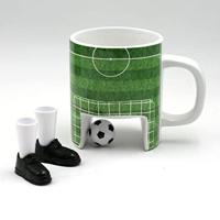 Voetbal Mok - 12,5 x 10 cm - Inclusief 2 Schoenen en Bal - 280 ml - thumbnail