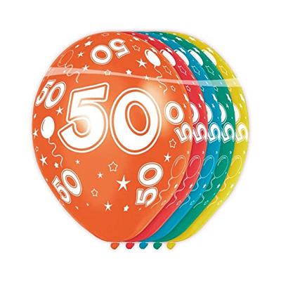 Verjaardag ballonnen 50 jaar (5st)