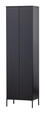 Hoge kast Gravure New Grenen Zwart