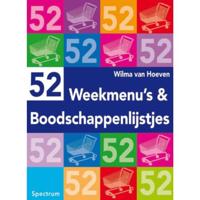 52 weekmenu's en boodschappenlijstjes (Paperback) - thumbnail