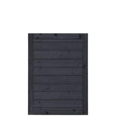Zwart Houten Stapelrabat Tuinpoort Klink 100 x 125 CM