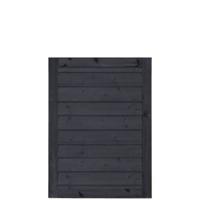 Zwart Houten Stapelrabat Tuinpoort Klink 100 x 125 CM - thumbnail