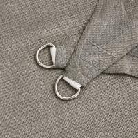 VidaXL Zonnezeil 160 g/m² driehoekig 5x5x5 m hdpe lichtgrijs - thumbnail