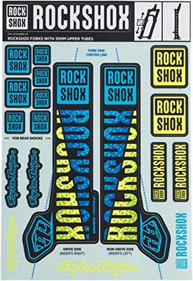 ROCKSHOX Decal set blue/yellow