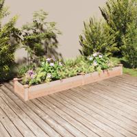 VidaXL Plantenbak verhoogd met voering 240x45x25 cm massief vurenhout - thumbnail