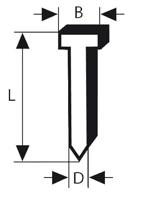 Bosch Accessories 2608200530 Nagel met verzonken kop SK64 Afmeting, lengte 44 mm 2000 stuk(s) - thumbnail