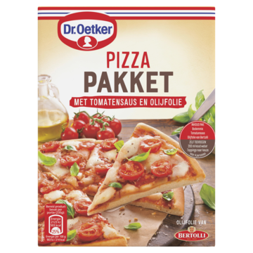 Dr. Oetker Pizza Pakket met Tomatensaus en Olijfolie Bakmix 615 g bij Jumbo