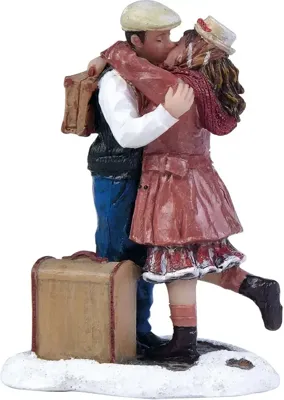 Kerstfiguur vaarwel zoenen Luville - Luville