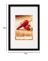 Walther Peppers houten fotolijst 15x20cm zwart - thumbnail