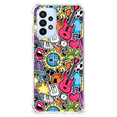 Samsung Galaxy A23 Anti Shock Bumper Case Punk Rock Samsung Galaxy A23 Anti Shock Bumper Case Punk Rock