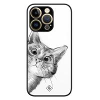 iPhone 14 Pro glazen hardcase - Peekaboo - thumbnail