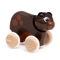 BRIO push along bear - thumbnail