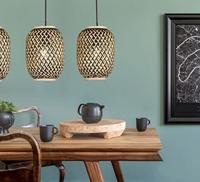 Fischer & Honsel Rotan 3-lichts hanglampHummel - 60706 - thumbnail
