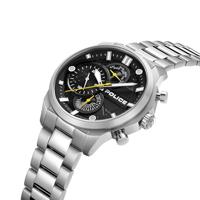 Police PEWGK0039204 Zwart Zilverkleurig Heren horloge - thumbnail