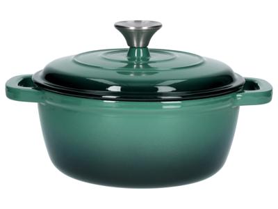 SILVERCREST Gietijzeren pan 22 cm 2,8 L (Groen)