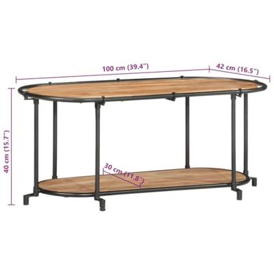 Tv-meubel 100x42x40 cm massief acaciahout