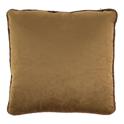 Koperkleurig Fluwelen Suède Kussen (45 x 45 cm) Koperkleurig Fluwelen Suède Kussen (45 x 45 cm)