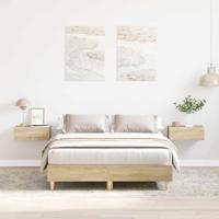 Bedframe zonder matras 120x200cm spaanplaat sonoma eikenkleurig - thumbnail