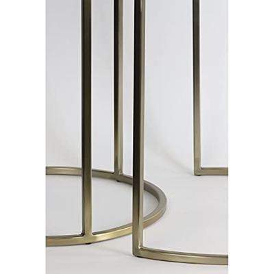 Light & Living Bijzettafel 'Talca' Set van 2 stuks, 40/50cm, kleur Lichtgoud