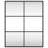VidaXL Wandspiegel rechthoekig 50x60 cm ijzer zwart - thumbnail