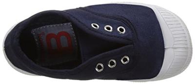 Katoenen tennisschoenen voor kinderen met vetersluiting Elly BENSIMON® marineblauw