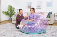Bestway Opblaasbare Glitter Gigantische Fauteuil 114x112x66 cm +6 Jaar Binnen en Tuin 75115 - thumbnail