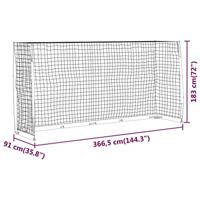 Voetbaldoel 366,5x91x183 cm staal - thumbnail
